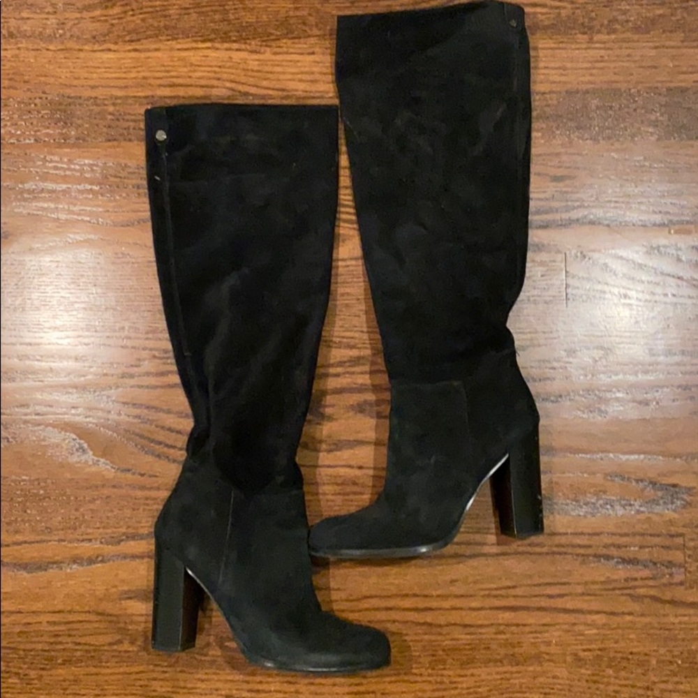 Sam Edelman Size 9 Black Suede Knee High Boots
